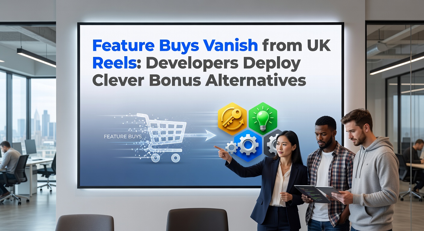 Vibrant slot reels displaying cascading bonuses and multiplier trails, symbolizing new feature alternatives in UK online casinos