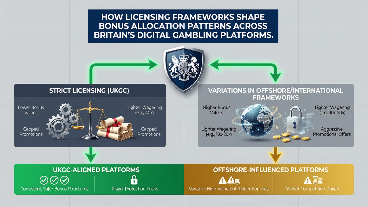 Analytics dashboard displaying bonus distribution metrics on a British digital gambling platform
