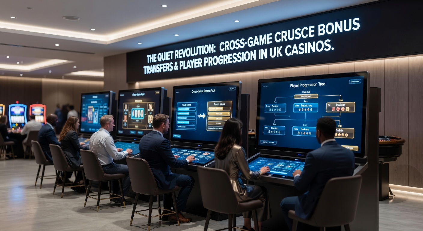 Diagram of player loyalty progression paths linking different casino game categories through shared bonus pools