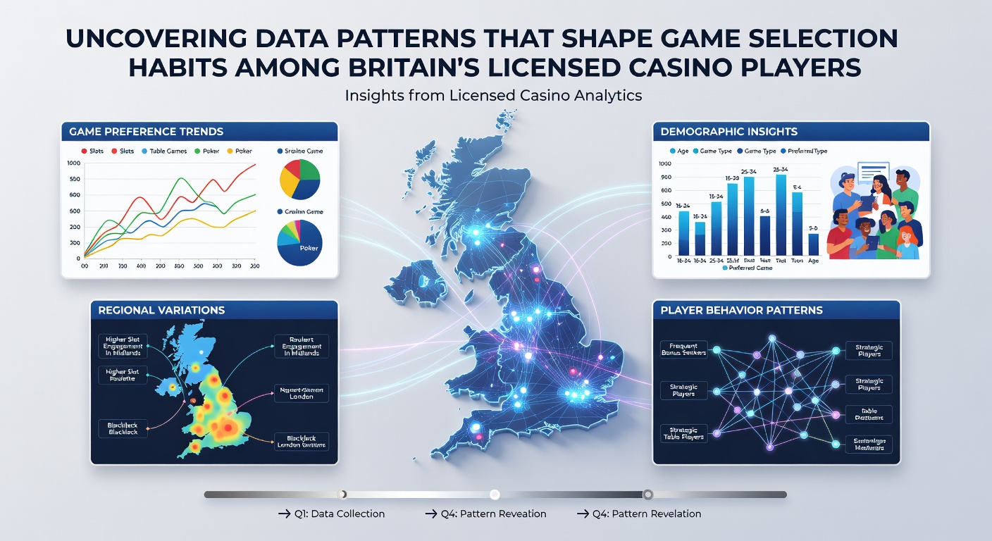 Data visualization showing game selection patterns among British casino players